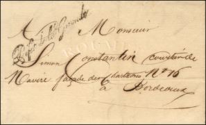 ACTUEL 61  Marque Postale lettre 61 ALENCON  >MORTAGNE 1829 DEP 